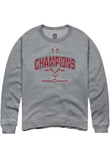 Summit Sportswear Massachusetts Minutemen Mens Graphite MAC Women's Lacrosse Champions 2026 Long S..