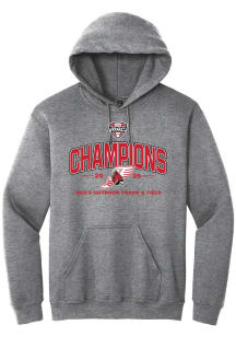 Summit Sportswear Ball State Cardinals Mens Graphite MAC 2026 Men's Outdoor Track & Field Champion..