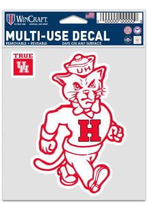 Houston Cougars 3.75x5 Vault Auto Decal - Red