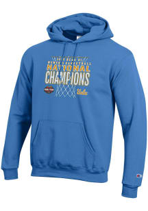 Champion UCLA Bruins Mens Light Blue WBB National Champs 2026 Powerblend Long Sleeve Hoodie