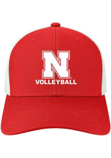Legacy Nebraska Cornhuskers Volleyball Mid Pro Trucker Adjustable Hat - Red