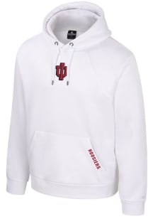 Colosseum Indiana Hoosiers Mens White Freezer Burn Hood