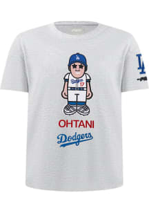 Shohei Ohtani  Pro Standard Los Angeles Dodgers Toddler Grey Avatar Short Sleeve T-Shirt