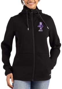 Cutter and Buck K-State Wildcats Womens Black Epic Comfort Full Zip Light Weight Jacket