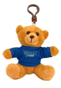 UMKC Roos Bear Plush Keychain - Blue