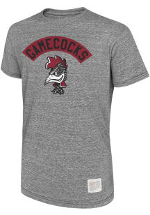 Original Retro Brand South Carolina Gamecocks Grey Vault Arch Mascot Short Sleeve Fashion T Shirt