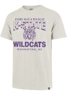 47 K-State Wildcats White Head On Football Scrum Short Sleeve Fashion T Shirt