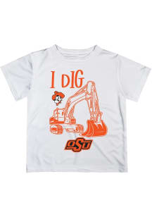 Vive La Fete Oklahoma State Cowboys Infant Excavator Short Sleeve T-Shirt White