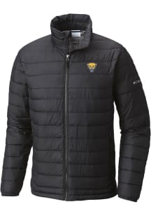 Mens Pitt Panthers Columbia Mens Heat Seal Powder Heavyweight Jacket - Black