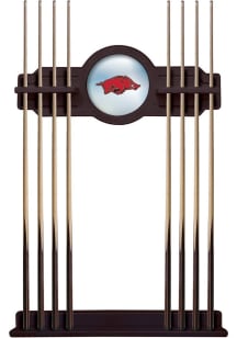 Arkansas Razorbacks Solid Wood Cue Rack Pool Table Accessories