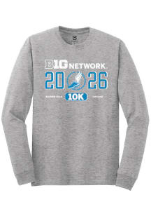 Summit Sportswear Big Ten Grey Heather 2026 Big Ten 10k Long Sleeve T Shirt