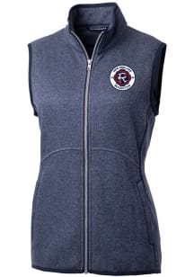 Cutter and Buck New England Revolution Womens Navy Blue Mainsail Vest