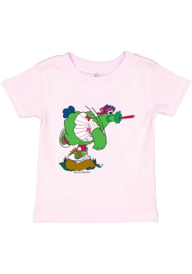 Phillie Phanatic Philadelphia Phillies Infant Girls Phanatic Pitching Short Sleeve T-Shirt Pink