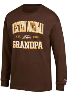Champion Western Michigan Broncos Brown Est. Date Grandpa Jersey Long Sleeve T Shirt