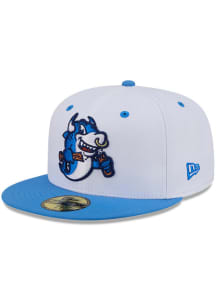 New Era Durham Bulls Mens White 2026 MiLB Theme Night 59FIFTY Fitted Hat