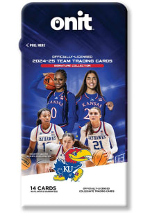 Kansas Jayhawks 14 Card Pack Womens Basketball Collectible NCAA Cards - Blue