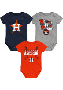 Houston Astros Baby Navy Blue Batter One Piece
