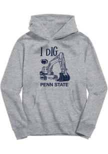 Vive La Fete Penn State Nittany Lions Youth Grey Excavator Long Sleeve Hoodie