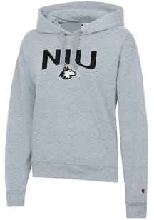 Champion Northern Illinois Huskies Womens Grey Powerblend Hooded Sweatshirt