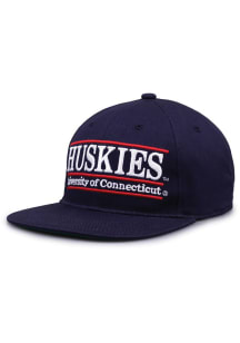 UConn Huskies Navy Blue Retro Bar Mens Snapback Hat