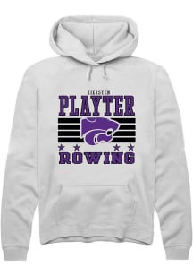 Kiersten Playter K-State Wildcats Mens White NIL Striped Player Hood