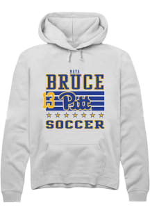 Maya Bruce Pitt Panthers Mens White NIL Striped Player Hood