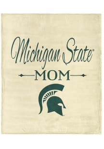 Michigan State Spartans Mom Silk Touch Fleece Blanket - White