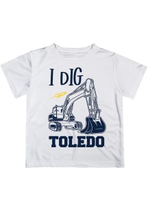 Vive La Fete Toledo Rockets Infant Excavator Short Sleeve T-Shirt White