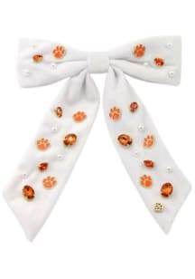 Clemson Tigers Beaded Logo Womens Hair Scrunchie