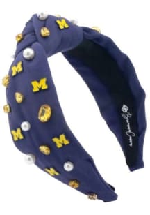 Michigan Wolverines Beaded Logo Womens Headband