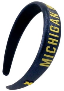 Michigan Wolverines Thin Embroidered Womens Headband