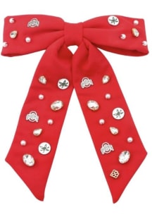 Ohio State Buckeyes Beaded Logo Womens Hair Scrunchie