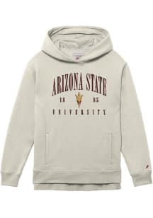 League Arizona State Sun Devils Womens Oatmeal 1991 Fleece Hooded Sweatshirt
