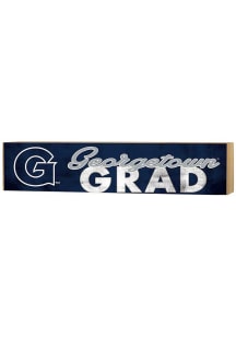 KH Sports Fan Georgetown Hoyas Grad graduation graphic Sign - Navy Blue