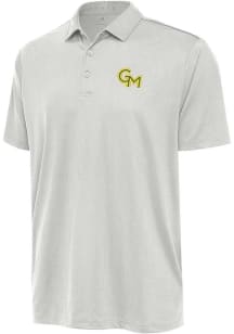 Antigua George Mason University Mens White Ellipse Short Sleeve Polo