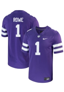 Jayden Rowe  Nike K-State Wildcats Purple Football NIL Game Football Jersey