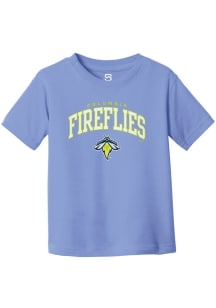 Summit Sportswear Columbia Fireflies Toddler Light Blue Arch Mascot Short Sleeve T-Shirt