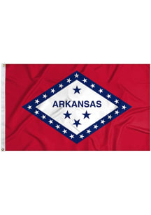 Arkansas State of Arkansas 3x5 Silk Screen Grommet Flag - Red
