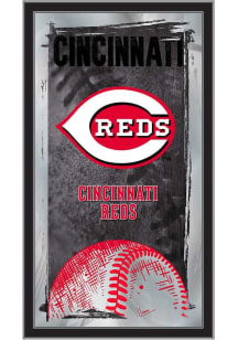 Cincinnati Reds Baseball Hanging Back Bar Mirror