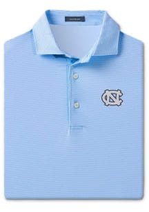 Turtleson North Carolina Tar Heels Mens Light Blue Lennon Short Sleeve Fashion Polo