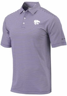 Columbia K-State Wildcats Mens Purple Heat Seal Omni Wick Club Invite Short Sleeve Polo