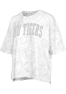 Pressbox LSU Tigers Womens White Camo Short Sleeve T-Shirt