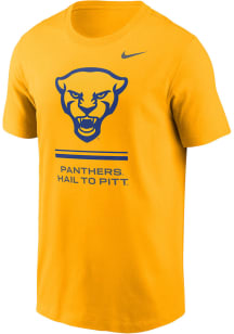 Nike Pitt Panthers Gold Dri-Fit Core Short Sleeve T Shirt