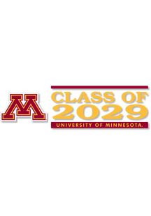 Minnesota Golden Gophers 6x2 Class of 2029 Auto Decal - Maroon