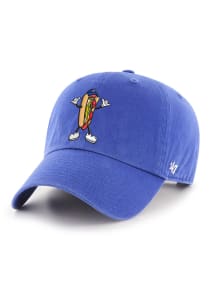 47 Chicago Cubs Hot Dog Cartoon Icon Clean Up Adjustable Hat - Blue