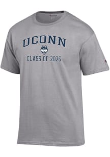 Champion UConn Huskies Grey Font Class of 2026 Jersey Short Sleeve T Shirt
