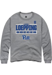 Jakob Loepping Pitt Panthers Mens Graphite NIL Stacked Box Player Crew