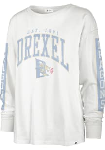 47 Drexel Dragons Womens White Statement SOA LS Tee