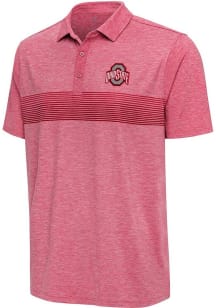 Antigua Ohio State Buckeyes Mens Red Dashing Short Sleeve Polo