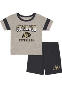 Colosseum Colorado Buffaloes Infant Black Lance Set Top and Bottom